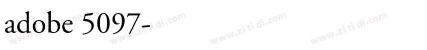 adobe 5097字体转换